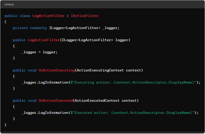 Example Of Action Filters