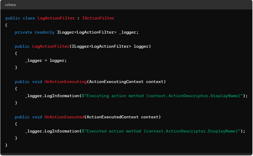 Example Of Action Filters